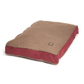 Medium Brown & Red Duvet Dog Bed - Danish Design Heritage Houndstooth