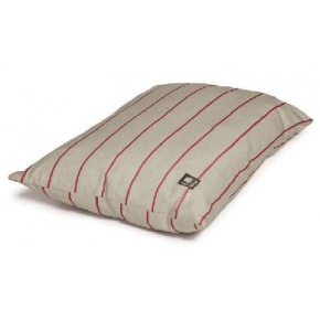Medium Red Striped Duvet Dog Bed - Danish Design Herringbone