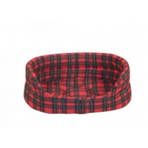 Medium+ Red Tartan Slumber Dog Bed - Danish Design Royal Stewart 68cm 27"