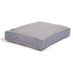 Large Blue Striped Duvet Dog Bed - Danish Design Maritime 125 X 79 X 12cm