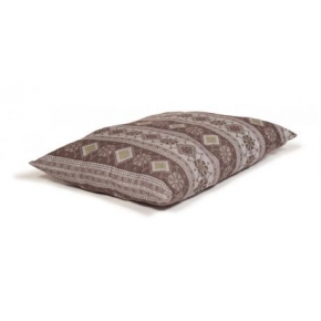 Medium Patterned Duvet Dog Bed - Danish Design Fairisle Bracken