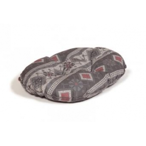 Small+ Patterned Cushion Dog Bed - Danish Design Fairisle Pebble 45cm (18")