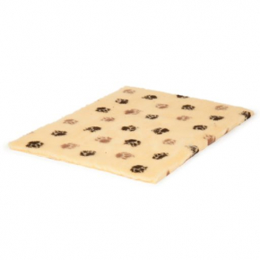 Beige & Brown Vet Fleece Dog Bed - Danish Design 75 X 50cm