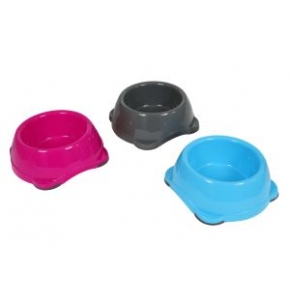 Animal Instincts Plastic Pet Bowl Grey, Pink Or Blue 300ml