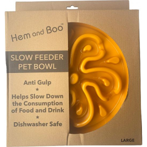 Hem And Boo Slow Feeder Pet Bowl Large