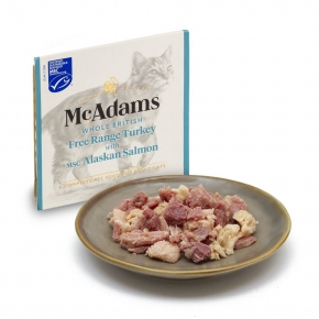 McAdams Cat British Free Range Turkey & MSC Salmon 100g