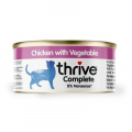 Thrive 100% Complete Wet Cat Food Chicken With Vegetable 75g Can
