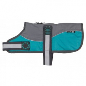 Animate Reflective Grey / Teal Padded Harness Coat Without Collar 18" (46cm)