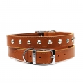 Ancol Collar Tan Studded Leather 20"