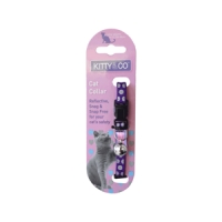 Hem And Boo Kitty & Co Polka Dot Design Reflective Snag Snap Free Cat Collar 3/8” X 8-12” - 1.0cm X 20-30cm Mixed Colours