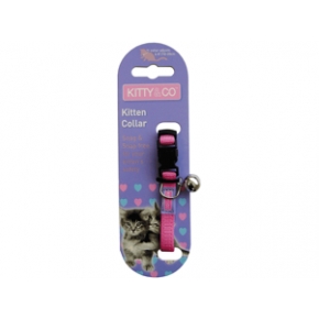 Kitty & Co Snag Free Snap Free Kitten Collar Pink, Purple Or Blue Hem & Boo