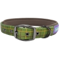 Dog & Co Country Nylon Padded Buckled Collar Green 3/4 " X 10 - 14 " Hem & Boo