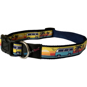 Camper Van Brights Adjustable Collar 1" X 18 - 24" (25mm 40 - 60cm) Hem & Boo