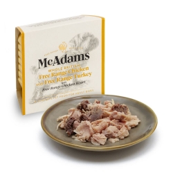 McAdams Dog British Free Range Chicken & Turkey & Chicken Heart 150g