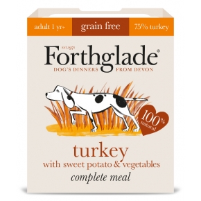 Forthglade Complete Meal Turkey With Sweet Potato & Vegetable 395g Adult Dog Grain Free