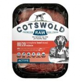 Cotswold Raw Mince 80/20 Active Beef 500g Dog Food Frozen