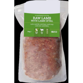 Pets Pantry Lamb With Bone 1kg Frozen Raw Dog Food