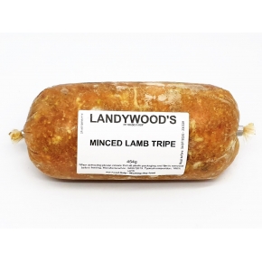 Landywoods Minced Lamb Tripe 454g Frozen Raw Dog Food