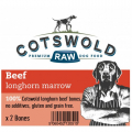 Cotswold Raw Beef Longhorn Large Jurassic Marrow Bone X Two Frozen