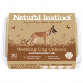 Natural Instinct Natural Working Dog Chicken 1kg Frozen