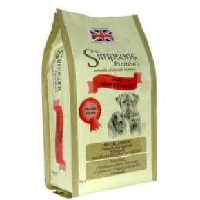 Simpsons Complete Adult Dog Food 2kg Chicken & Brown Rice