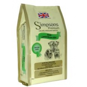 Simpsons Complete Adult Dog Food 2kg Lamb & Brown Rice