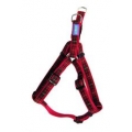 Dog & Co Red Tartan Nylon Padded Harness 19mm - 76cm Hem & Boo