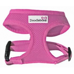 Doodlebone Padded Reflective Air Mesh Dog Harness Large Pink