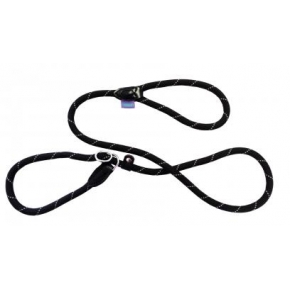 Dog & Co Mountain Rope Slip Lead Black With Grey 150cm Hem & Boo