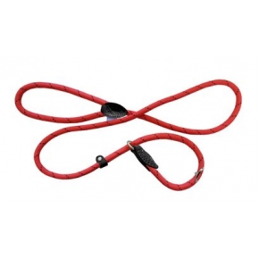 Dog & Co Mountain Rope Slip Lead Red With Black 150cm Hem & Boo