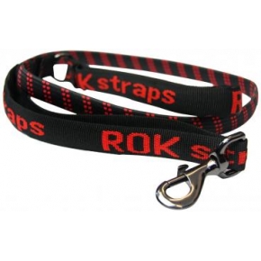 Rok Dog Leash Black With Red Detail 54" Large