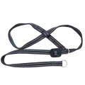 Gencon Head Collar Extra Large Black With Silver Stitching