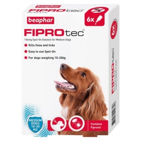 Beaphar Fiprotec Spot On Medium Dog 134mg X 6 New Style