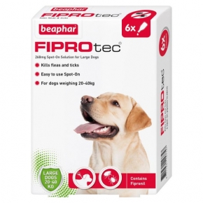 Beaphar Fiprotec Spot On Large Dog 267mg X 6 New Style