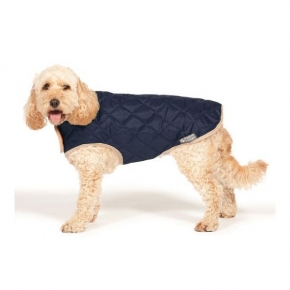 Danish Design Navy Quilted Dog Coat 60cm 24"