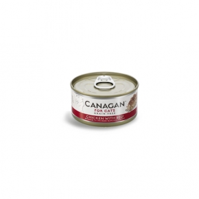 Canagan Cat Chicken With Beef Wet Food Can 75g