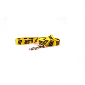 Yellow Design Caution Lead Do Not Pet 1 Inch 48 Inch Long