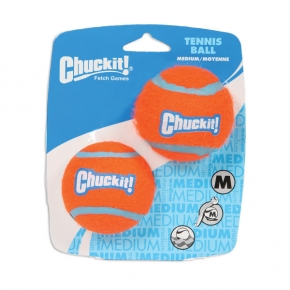 Chuckit Tennis Ball 2 Pack Medium 6.5cm