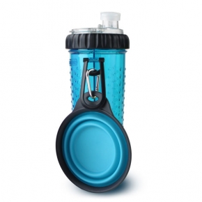 Dexas Popware Snack - Duo Blue Inc. Travel Cup 12oz 360ml