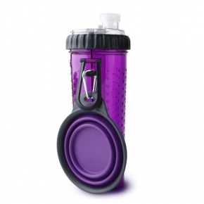 Dexas Popware Snack - Duo Purple Inc. Travel Cup 12oz 360ml
