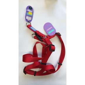 Dog & Co Red Nylon Harness 1 Inch X 34 Inch (2.5 X 86cm) Hem & Boo