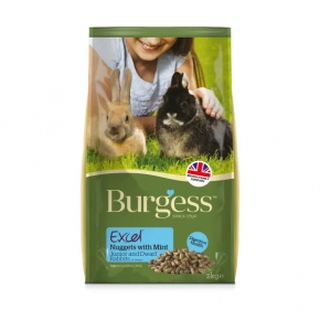 Burgess Excel With Mint Dwarf & Junior Rabbit Nugget Food 2kg