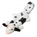 Animate Black & White Cow Flat Friend Dog Toy 15"