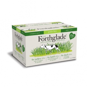 Forthglade Complete Adult Grain Free Multi 12 Pack 395g Turkey Duck Lamb