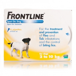 Frontline Dog 2  - 10kg 6 pipette