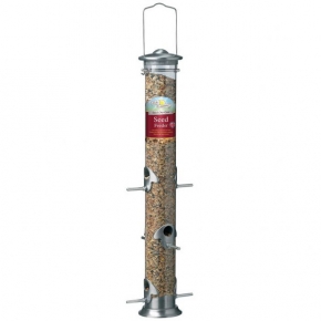 Harrisons Brushed Steel Seed Feeder 51cm