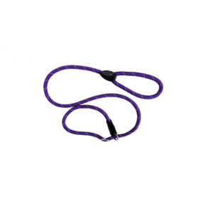 Hem And Boo Mountain Rope Slip Lead 1/2" X 60” (1.2 X 150cm) Purple Reflective