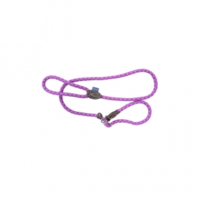 Hem And Boo Mountain Rope Slip Lead 1/2" X 60” (1.2 X 150cm) Purple / Mint Reflective