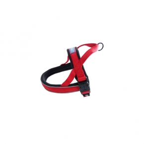 Hem And Boo Reflective & Padded Nylon Harness 1” X Chest 28”-36” (2.5 X 70-90cm) XXL Red
