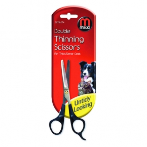 Mikki Double Thinning Scissors Coarse Dense Coat